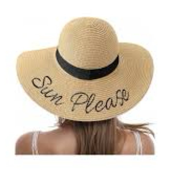 BCBGeneration Accessories - BCBGeneration Tan Sun Hat with Black Band